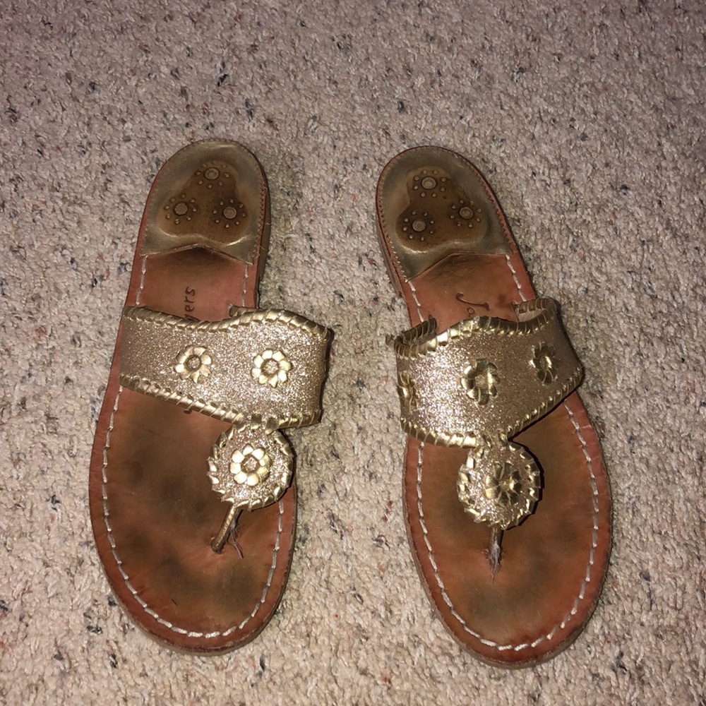 Jack Roger’s gold sandals